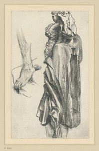 A freibergi apostolmester Szent Kristóf-szobra Drezdában alkotó: Adolph Menzel