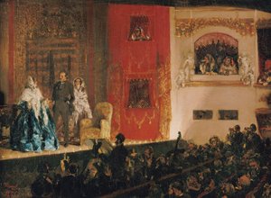 A Théâtre du Gymnase alkotó: Adolph Menzel