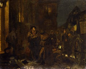 Pihenő az úton alkotó: Adolph Menzel