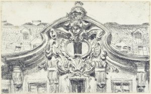 A drezdai Palais du Saxe középső kiugró részének oromzata alkotó: Adolph Menzel