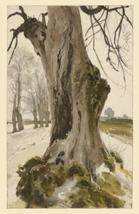 Odvas fatönk, a háttérben facsoporttal alkotó: Adolph Menzel