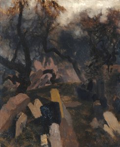 Zsidó temető Prágában alkotó: Adolph Menzel
