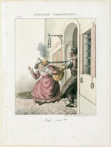 „El a fejjel!”. A Lipcsei népi jelenetekből alkotó: Adolph Menzel