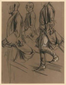 II. Frigyes kíséretének tisztje. Modelltanulmány „II. Frigyes és II. József találkozása Nysában” című képhez alkotó: Adolph Menzel