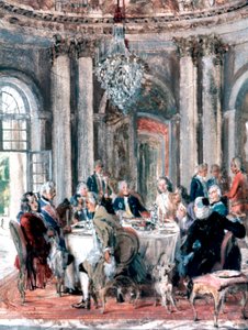 Találkozás a kastélyban, 1849 alkotó: Adolph Menzel