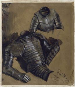 Páncéltanulmányok alkotó: Adolph Menzel