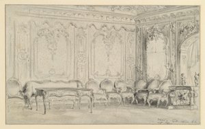 Háló- és dolgozószoba a potsdami városi palotában alkotó: Adolph Menzel