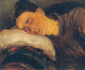 Alvó nő alkotó: Adolph Menzel