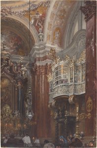 Az innsbrucki Jacobskirche belseje alkotó: Adolph Menzel