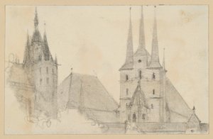 Az erfurti dóm és Szent Severin tornyai és tetői alkotó: Adolph Menzel