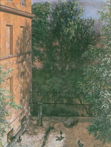 Kilátás egy kis udvarra (wc papíron) alkotó: Adolph Menzel