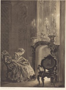 Nő a tűz előtt alkotó: Adolph Menzel