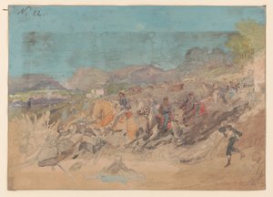 Battle of Peach Tree Creek, Georgia, 1864. július 20 alkotó: Adolph Metzner