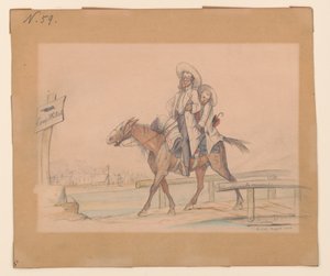 Henry Von Trebra és Louis V. Trebra megérkeznek a Camp Mortonba, Indpls a Madison, Ill. alkotó: Adolph Metzner