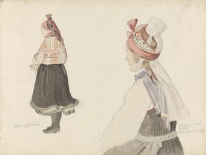 Népviseleti tanulmányok, Valle Setesdalban alkotó: Adolph Tidemand
