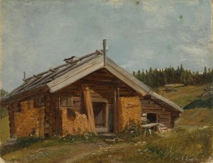 Parasztház Bolkesjøben alkotó: Adolph Tidemand