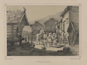 Az illusztráció a Norge fremstillet i Tegninger av Asbjørnsen, P.Chr. og utgitt av Chr. Tønsberg című könyvből származik (no, 1848). alkotó: Adolph Tidemand