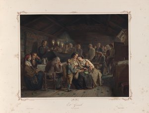 Az illusztráció Tidemand, Adolph Norske Folkelivsbilleder könyvéből származik, és Chr. Tønsberg kiadója (Christiania, 1858) alkotó: Adolph Tidemand