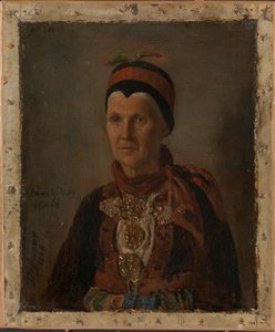 Anna Gulsvig portréja alkotó: Adolph Tidemand