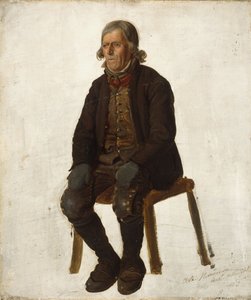 Asle Hermandsøn portréja Hallingdalból alkotó: Adolph Tidemand