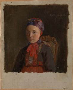 Ingeborg Anderdatter Gulsvig portréja alkotó: Adolph Tidemand