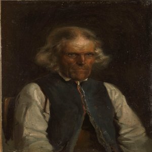 Egy vossi gazda portréja alkotó: Adolph Tidemand