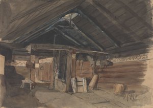 Füstölőszoba, Kvam plébánia, Vikøy alkotó: Adolph Tidemand