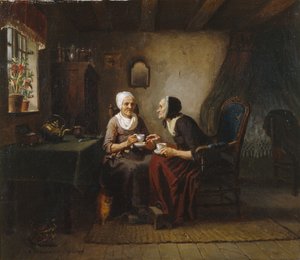 A kávés nővérek alkotó: Adolph Tidemand