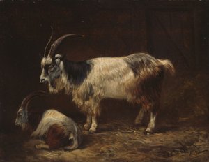 Két kecske alkotó: Adolph Tidemand