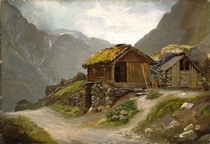 Kilátás Gudvangenből alkotó: Adolph Tidemand