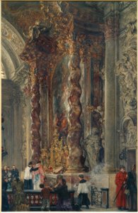 A müncheni női főiskola főoltára alkotó: Adolph Menzel