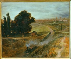A Berlin-Potsdamer Bahn alkotó: Adolph Menzel