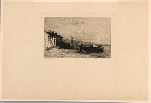 Halászkunyhó (Olaszország partjai) alkotó: Adolphe Appian
