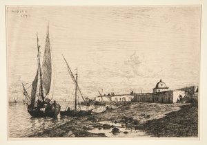 San Remo kikötője alkotó: Adolphe Appian
