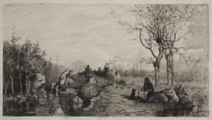 A patak partja Rossillonnál alkotó: Adolphe Appian