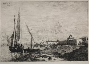 San Remo kikötője, 1878. alkotó: Adolphe Appian
