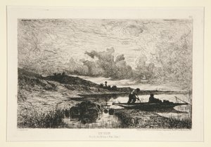 Egy este, Banks of the Rhone a Rixben alkotó: Adolphe Appian