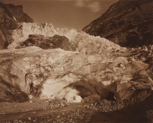 Svájc. Grindelwald, Felső gleccser, a Lutschine forrása alkotó: Adolphe Braun