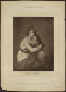 [A művésznő és lánya, Vigee-Lebrun alkotása, Louvre Múzeum] alkotó: Adolphe Braun