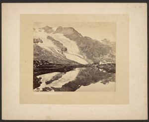 A Bernina-hospice és a Cambréna-gleccser alkotó: Adolphe Braun