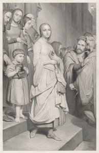 Faust először látja Marguerite-et alkotó: Adolphe Caron after Ary Scheffer