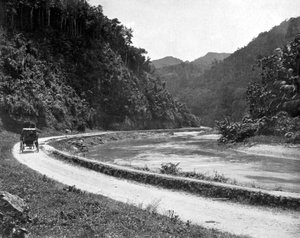 Road to Bog Walk, Jamaica, 1905. alkotó: Adolphe Duperly and Son