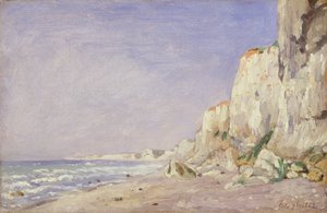 Sziklák Dieppe közelében, 1862