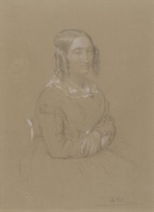 Hölgy portréja alkotó: Adolphe Felix Cals
