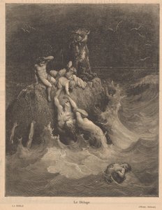özönvíz Le Deluge (cím az objektumon) alkotó: Adolphe Francois Pannemaker