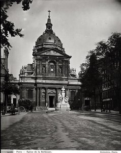A Sorbonne-templom, amelyet Jacques Lemercier (kb. 1585-1654) épített 1635-53-ban alkotó: Adolphe Giraudon