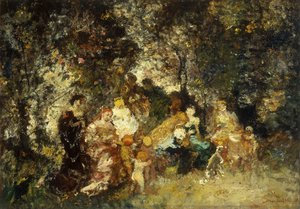 Champetre buli alkotó: Adolphe Joseph Thomas Monticelli