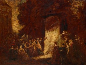 Délutáni parti alkotó: Adolphe Joseph Thomas Monticelli