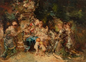 Hódolat alkotó: Adolphe Joseph Thomas Monticelli