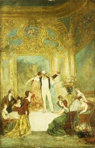 Egy este La Paivában alkotó: Adolphe Joseph Thomas Monticelli